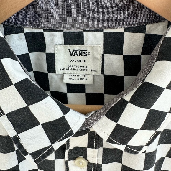 Vans Black and White Checkered Men's Shirt - Picture 3 of 4